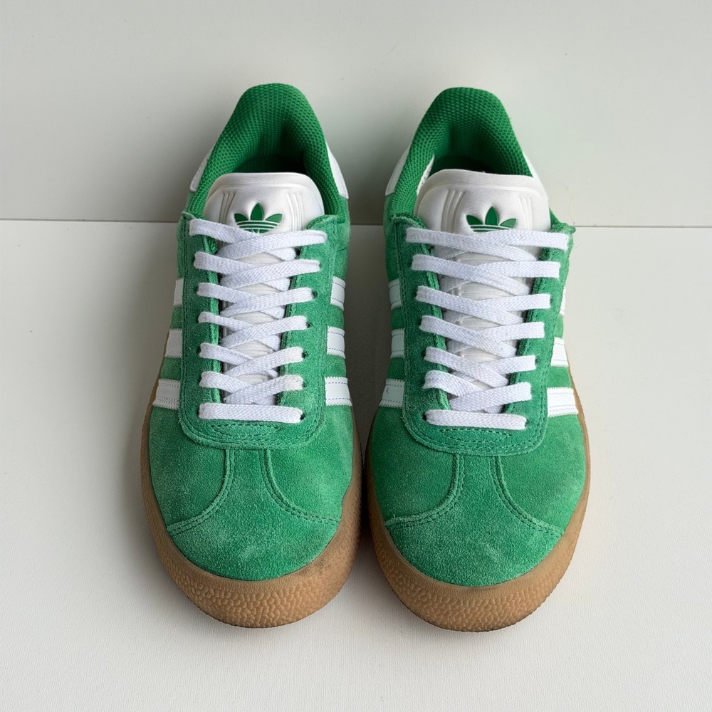 Adidas Gazelle Bold Mens 5‎ Green/Gum Suede Sneakers Retro Casual Preppy Soccer - Picture 7 of 9